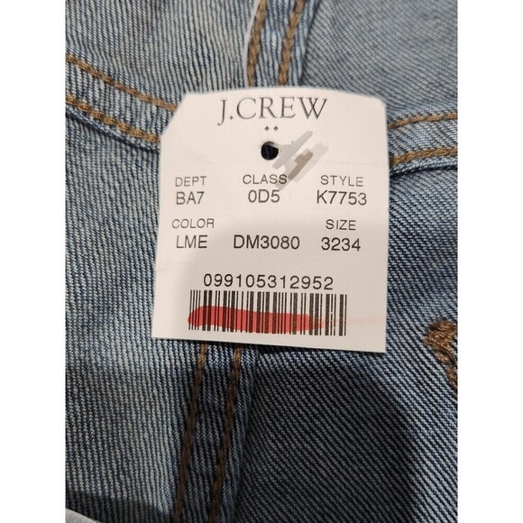 NEW! J. Crew Straight Fit Signature Flex Light Medium Wash Jeans, 32x34 - Picture 11 of 13